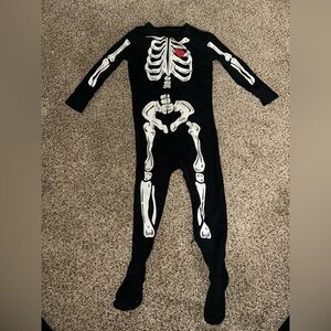 Old Navy Black Skeleton Kids Footie